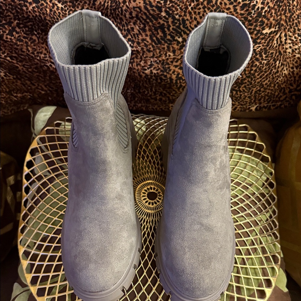 Stylish Gray Ankle Booties for Women